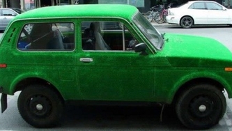 Des autos vertes