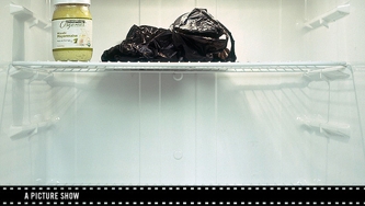 La moitié gauche du frigo