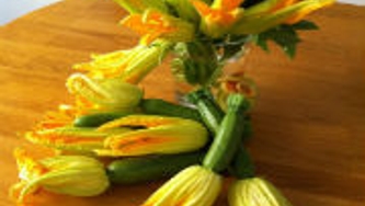 Variations sur la fleur de courgette