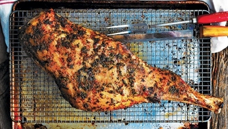 Gigot d'agneau aux fines herbes et au citron