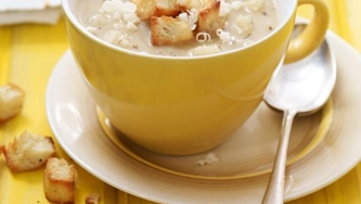 Potage au panais et au cheddar fort