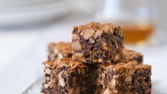 Cake amandes, chocolat et dattes