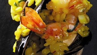 Risotto aux fruits de mer et au fenouil