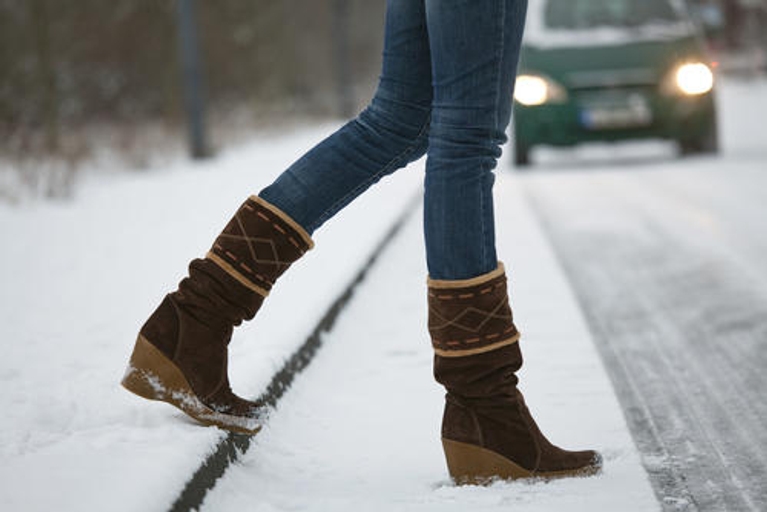 Des pieds au chaud en hiver