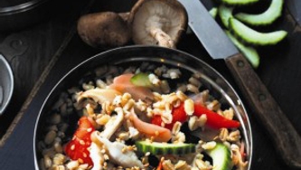 Salade d’orge façon sushi