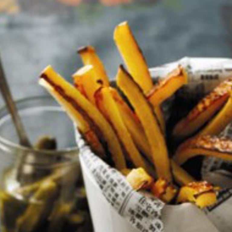 Frites de rutabaga et aïoli à la ricotta