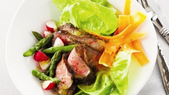 Salade chaude de bifteck