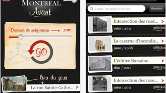 Une app à remonter le temps