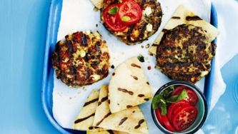Burgers d'agneau au feta et à la menthe