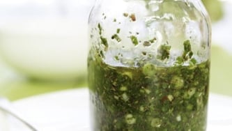 Sauce chimichurri aux oignons verts