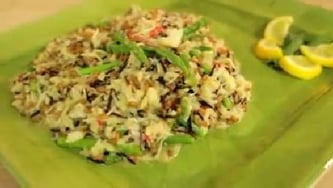 Risotto au crabe des neiges et aux asperges