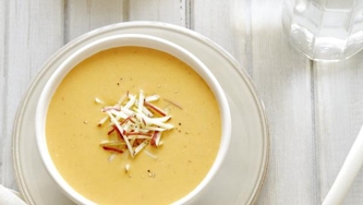 Potage pommes, carottes et fromage