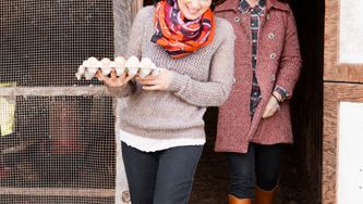 Josée et Dyan à la ferme
