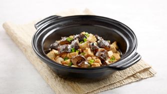 Sauté de tofu, de shiitake et de bok choy