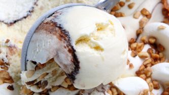 Bombe au rhum et aux fruits