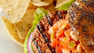 Burgers à la salsa Bloody Mary