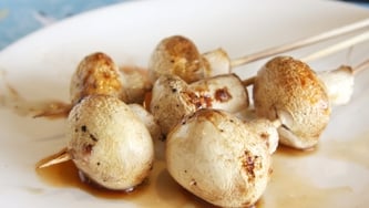 Champignons grillés et pesto