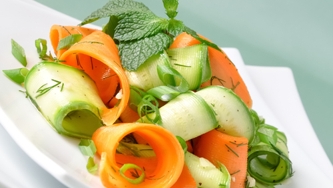 Courgettes râpées à la menthe