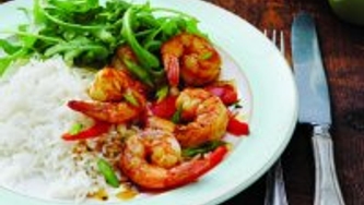 Crevettes sautées
