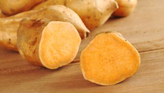 Farfalle aux patates douces et au féta