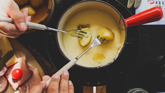 Fondue suisse au fromage
