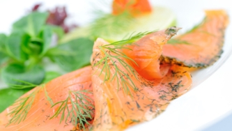 Gravlax et mayonnaise à l'aneth