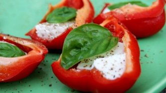 Piments rouges farcis