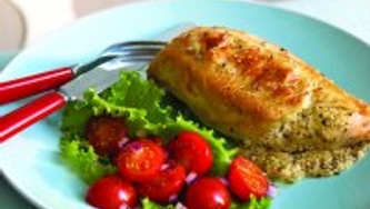 Poulet au pesto grillé d'été