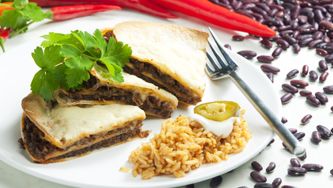 Quesadillas aux haricots noirs