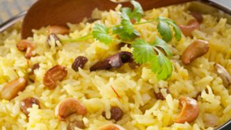 Riz pilaf aux noix de cajou