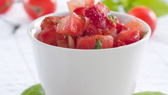 Salsa aux fraises et au piment jalapeno