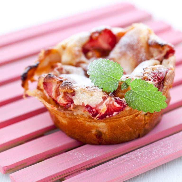 Tartes aux fraises de saison, sabayon au miel