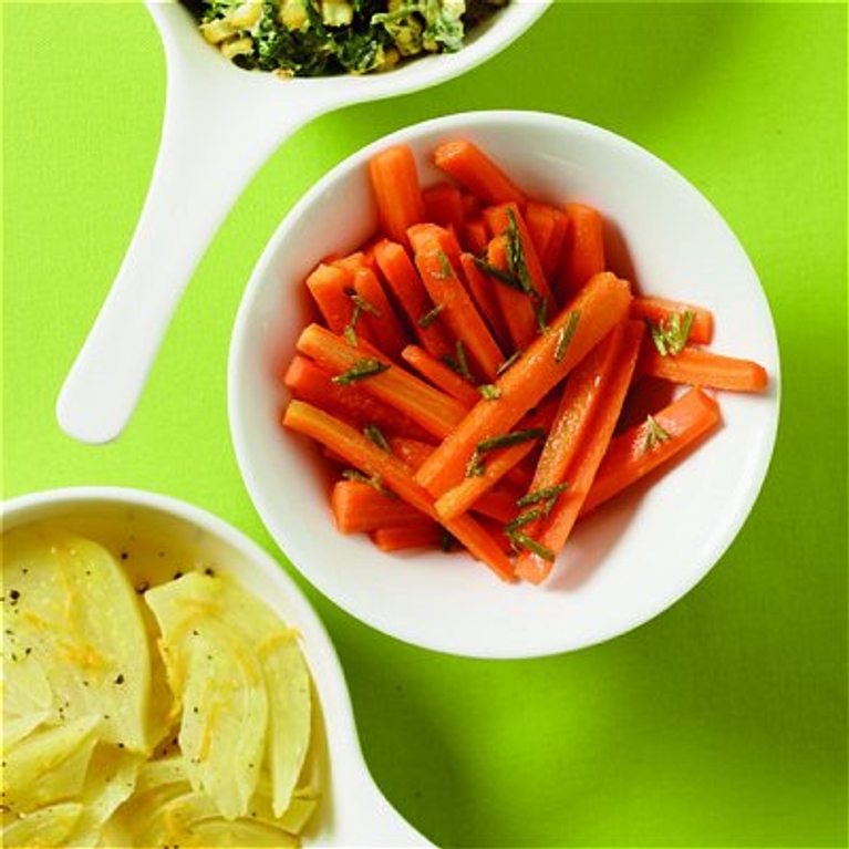 Carottes au miel et à l'ail
