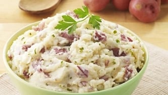 Purée de pommes de terre à l’ail et au persil