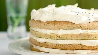 Gâteau au pavot, à l'orange et au gingembre