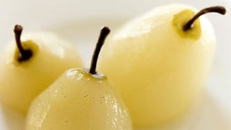 Poires pochées