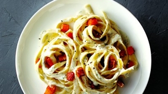 Tagliatelles à la courge musquée