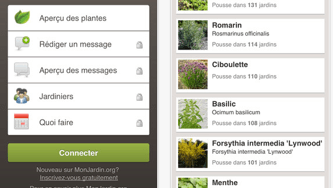 Une geek dans un jardin