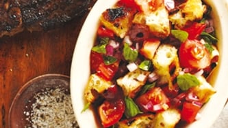 Salade de tomates aux croûtons