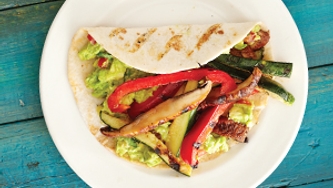 Fajitas aux légumes grillés