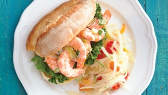 Sandwichs aux crevettes