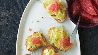 Crostinis et fenouil à l’orange