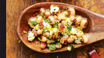 Haricots à œil noir au feta