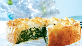 Tarte phyllo au feta et aux épinards