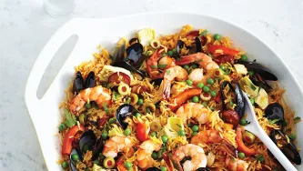 Paella aux fruits de mer