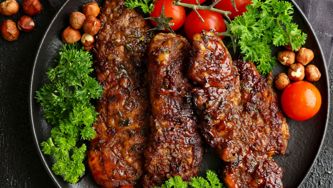 Kebabs de steak au vinaigre balsamique