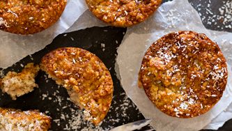 Muffins avoine, ananas et noix de coco