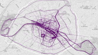 La cartographie des coureurs