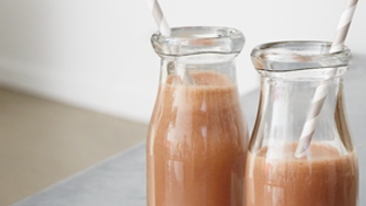 Smoothie aux bananes, au beurre d’arachide et au chocolat