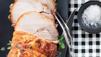 Longe de porc dorée à la cassonade
